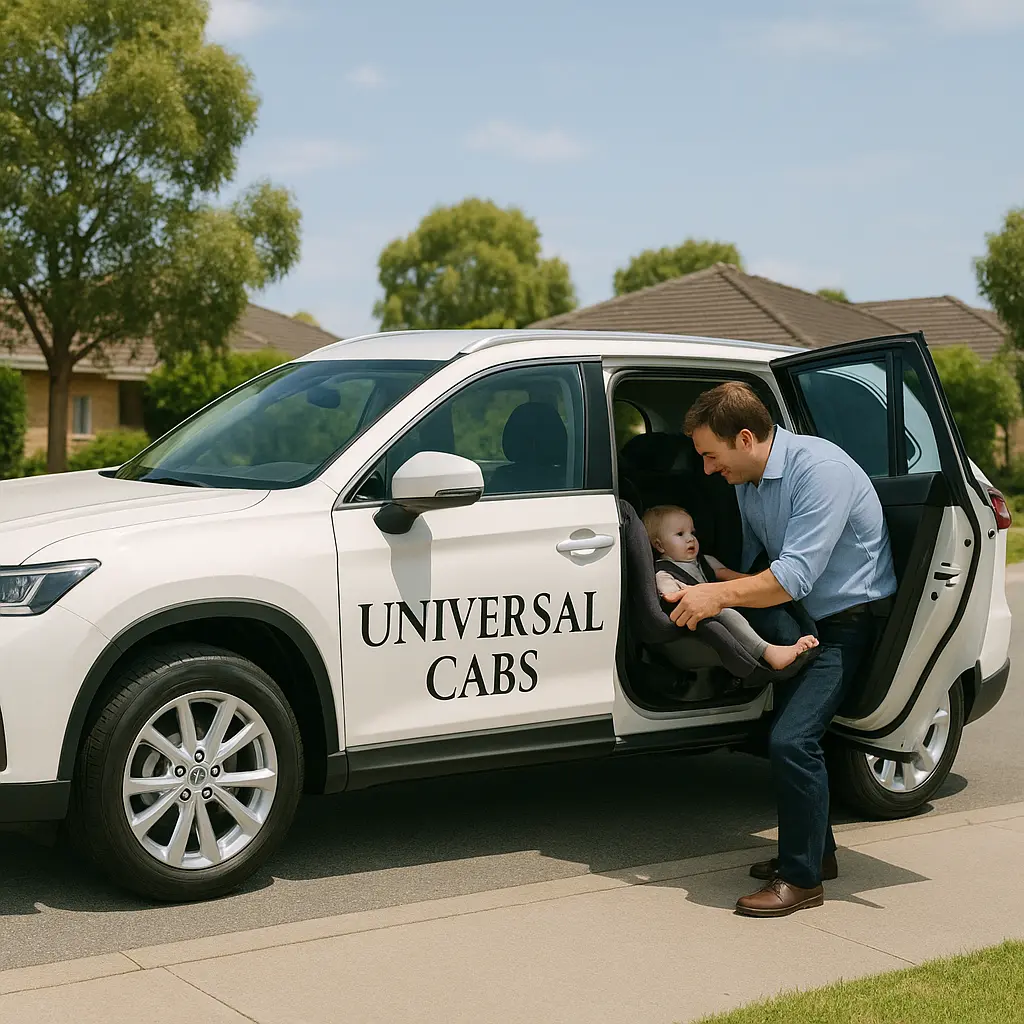 Taxi with Baby Seat or Child Capsule